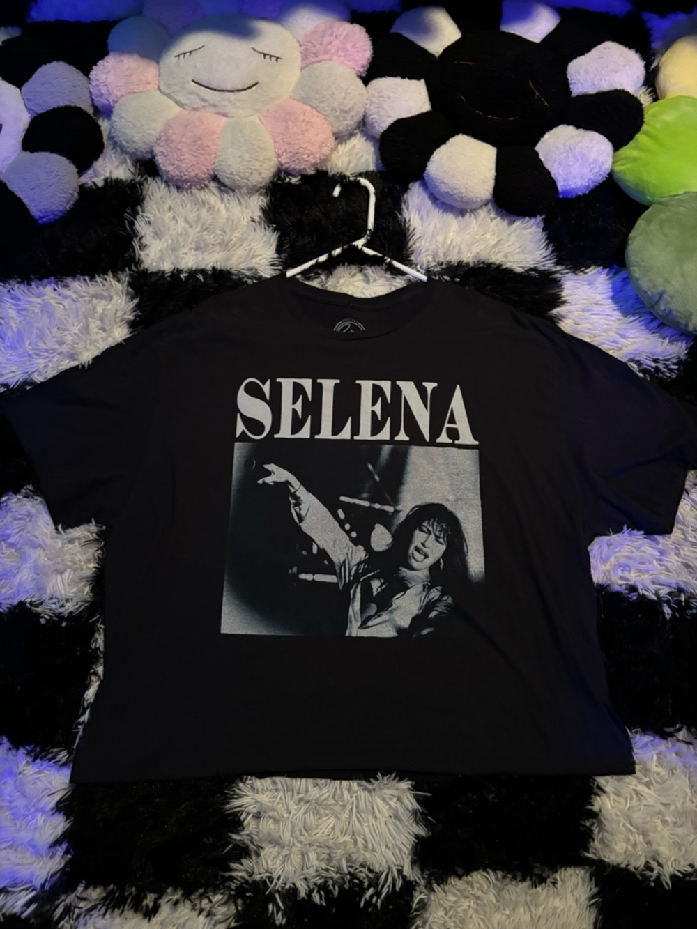 Selena Black Graphic Tee - Selena Band Shirt ((CROPPED))🔥